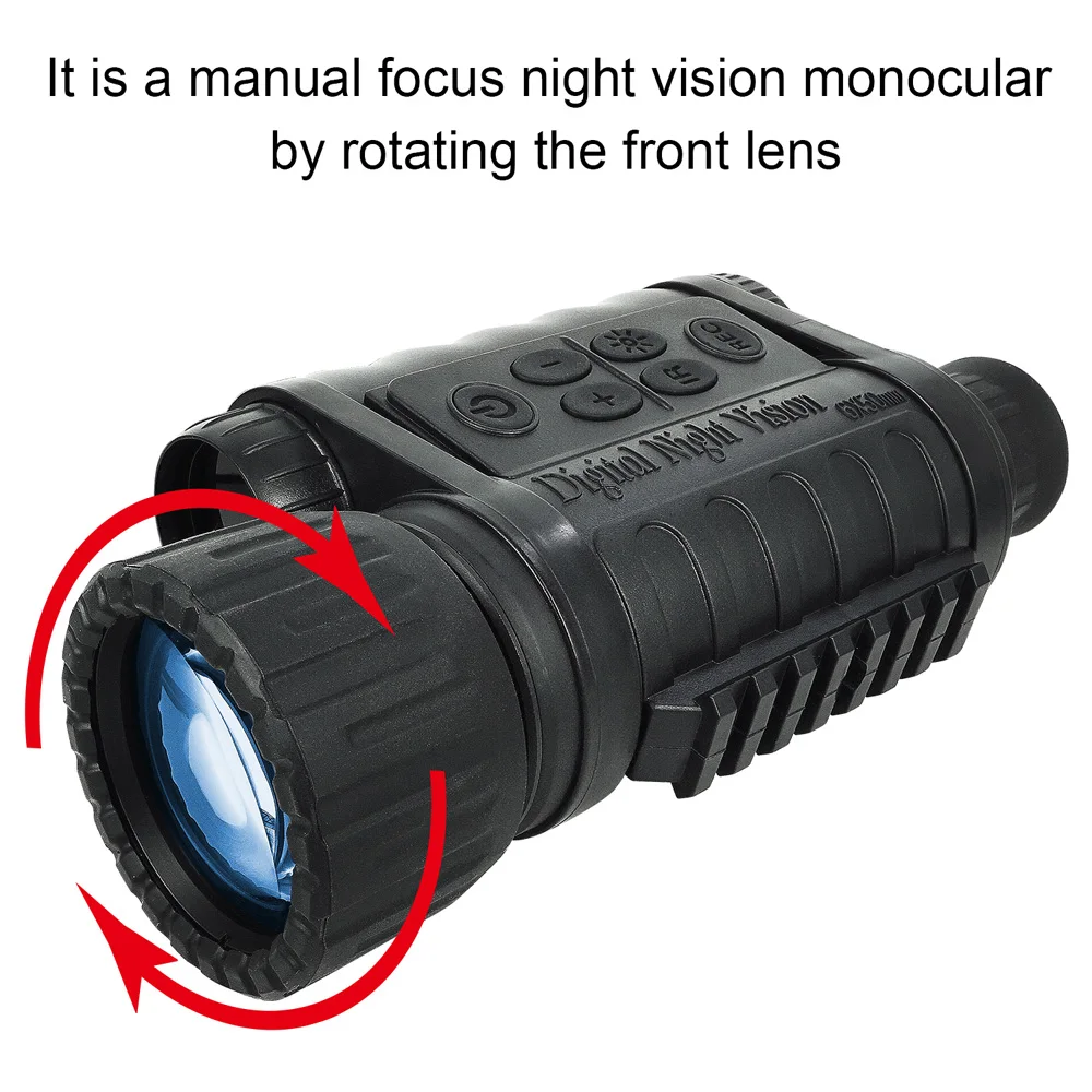 Монокуляр Bestguarder с 5 кратным увеличением 350 м МП HD ИК камерой для охоты|Телескоп и