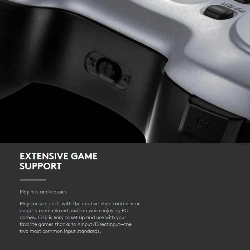 

100 % Original Logitech F710 2.4GHz Wireless Game Controller for PC Game