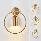 Современная настенная лампа, металлическое освещение для спальни, фойе, гостиной, кухни, домашнего декора, 110-220 В переменного тока