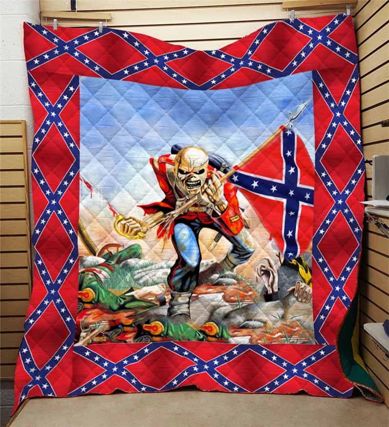 Летнее одеяло с ужасным принтом черепа детское Школьное для взрослых мягкое