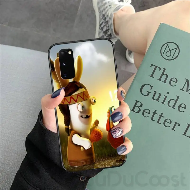 

Fun Cartoon Prison Rabbit Soft Phone Case Cover For Samsung Galaxy S6 7 8 9 10 20 S6 7 Edge Plus S9 10 Plus Elite S20 UITRA