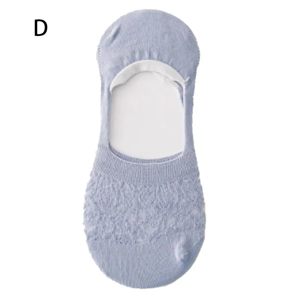 

Women's Non-slip Socks Spring And Summer Shallow Mouth Silicone Invisible Socks Cotton Socks Women's Hollow S4B3