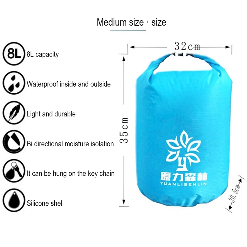 

Dry Bag Airtight Bag For Trekking Backpack Rafting Bag For Boating Waterproof Bag Snorkeling Swimming Bag Hot Sell