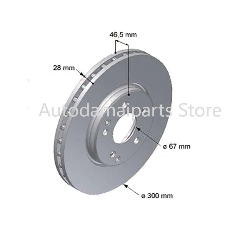 

For Mercedes-Benz W166 Ml-class Gl-class 1664210512 Brake Discs Mercedes-Benz Car Brake Discs