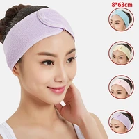 soft toweling hair accessories girls headbands for face washing bath makeup band