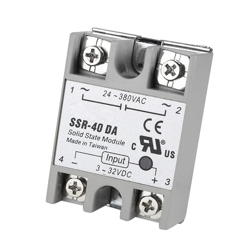 

Single Phase Solid State Relay SSR MGR-1 24V 40A DC Control DC-AC for 3D Printer