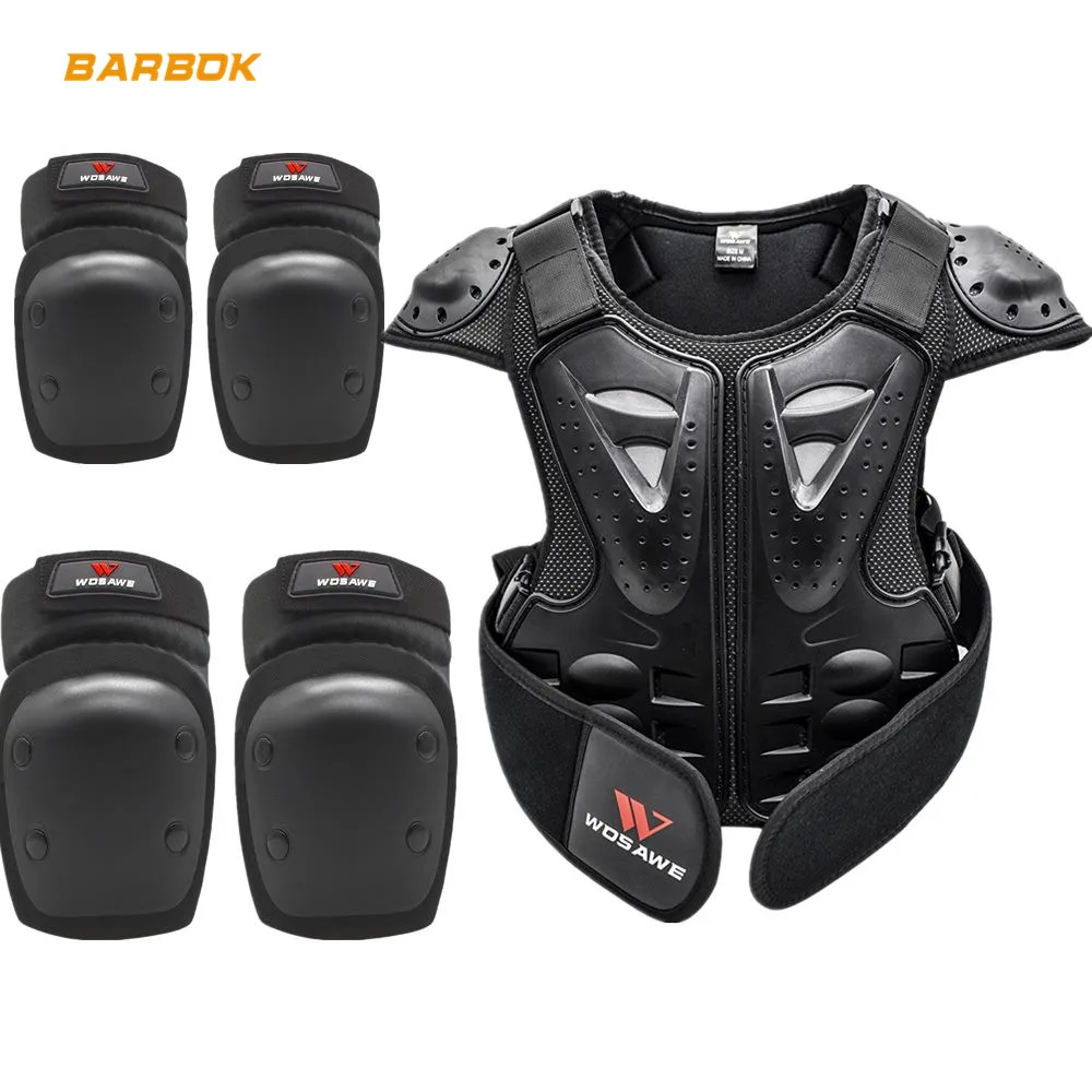 Детская мотоциклетная защита WOSAWE 4-12 детская спортивная куртка предметы одежды