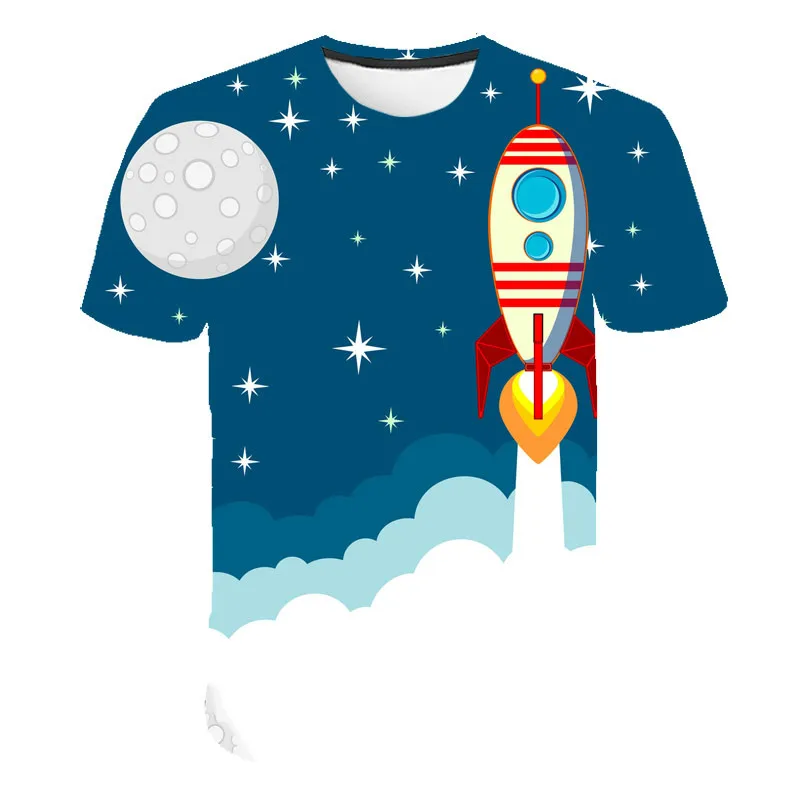 

3D fashion children's T-shirt, animation 4t-14t children's street summer leisure custom novel comfortable t-shirt