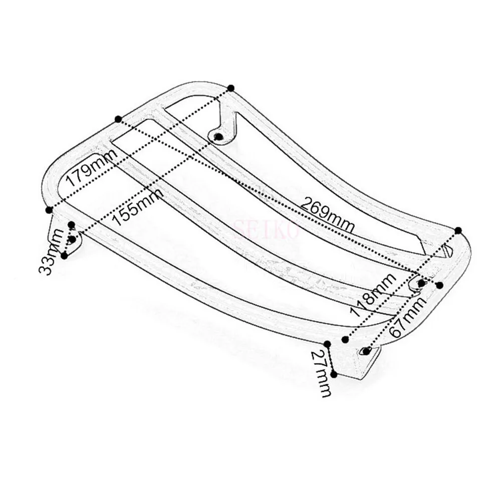 Для VESPA S150 Primavera 150 150S Sprint ножная педаль задняя багажная стойка кронштейн