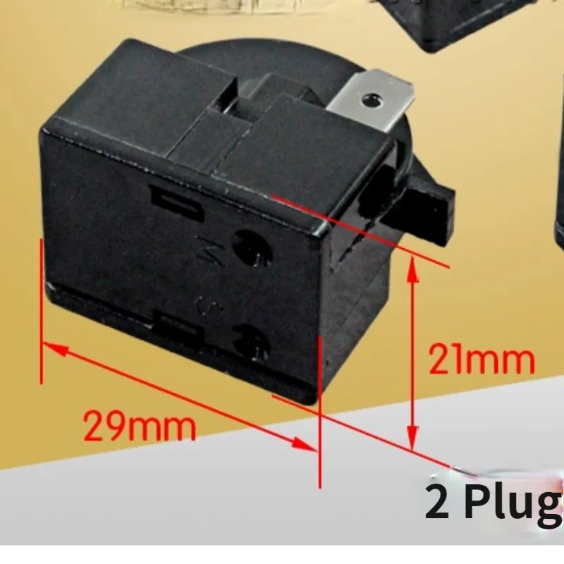 

2 pcs new for Refrigerator fittings freezer PTC starter thermal protector relay QP2-15 QP2-12 QP2-22 QP2-33 2 Plug