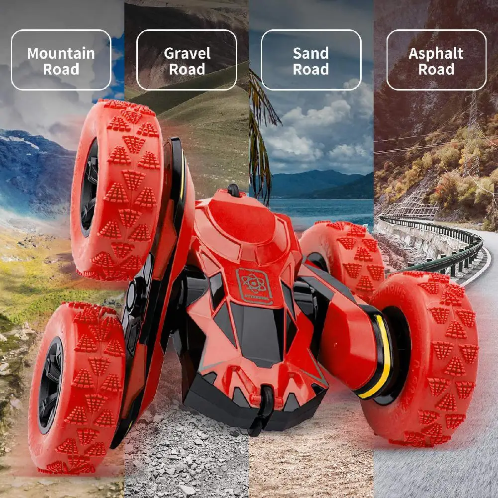 Управляемый трюк автомобиль Rc 4WD внедорожный перезаряжаемый 3D деформационный гоночный автомобиль двухсторонний вращающийся Вращающийся переворачивающийся скоростной автомобиль