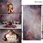 Винтажный фон для фотосъемки Mocsicka с розовыми цветами, абстрактная текстура, цветочный фон для детской портретной съемки, реквизит для студии