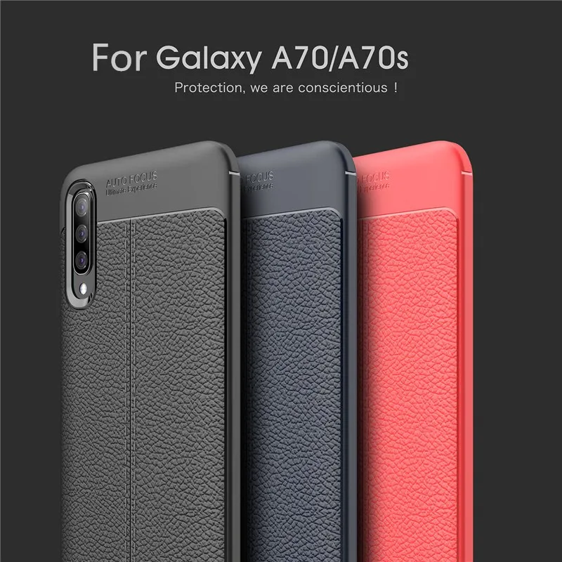 For Samsung Galaxy A70s Silicone Rubber Phone Case Cover Back Funda |