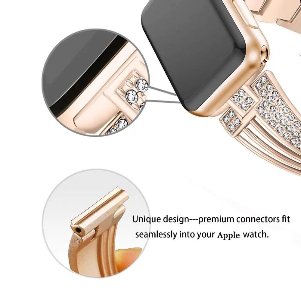 Браслет из нержавеющей стали для Apple Watch 38 мм 42 40 44 | Наручные часы