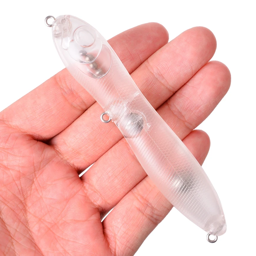 40 шт. неокрашенные карандашные приманки топвотеры заготовки для рыбалки 100 мм 14 г