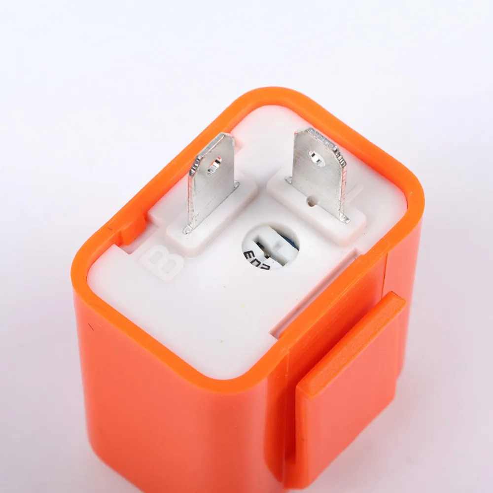 Светодиодный Flasher 12V 2 Pin регулируемое частотное реле индикатор сигнала поворота для мотоцикла исправление