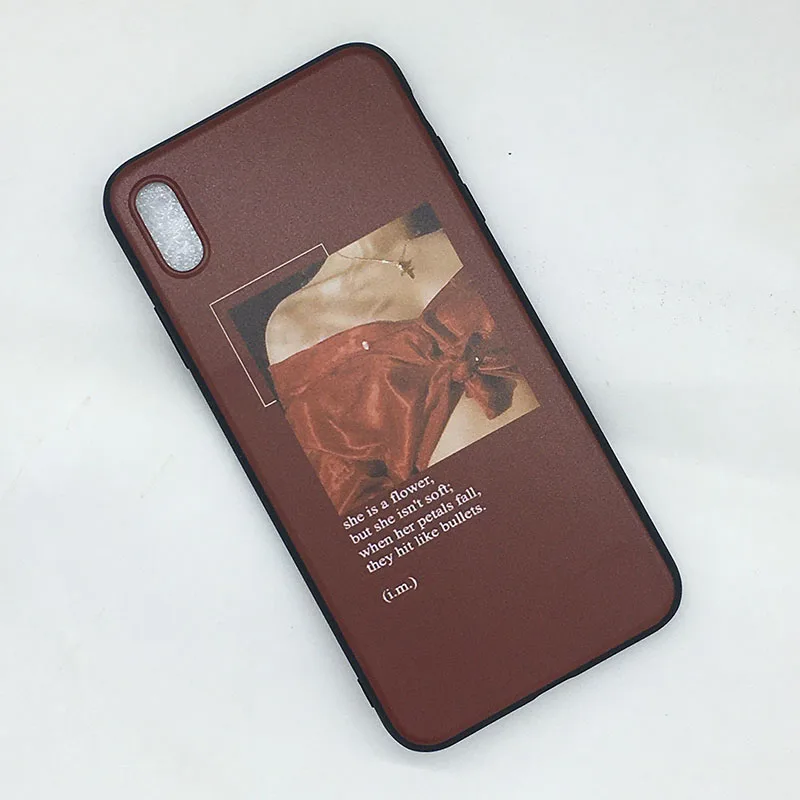 Bioumei garden отпускной винтажный Красный эстетический Мягкий ТПУ чехол для iPhone 11 Pro Max