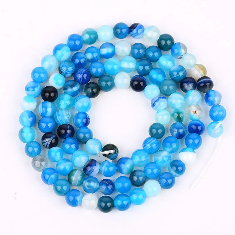 Wholesale 6mm 8mm 10mm 12mm Assorted Natural Stone Round Loose Strand Beads For DIY Necklace Bracelet Jewelry Making