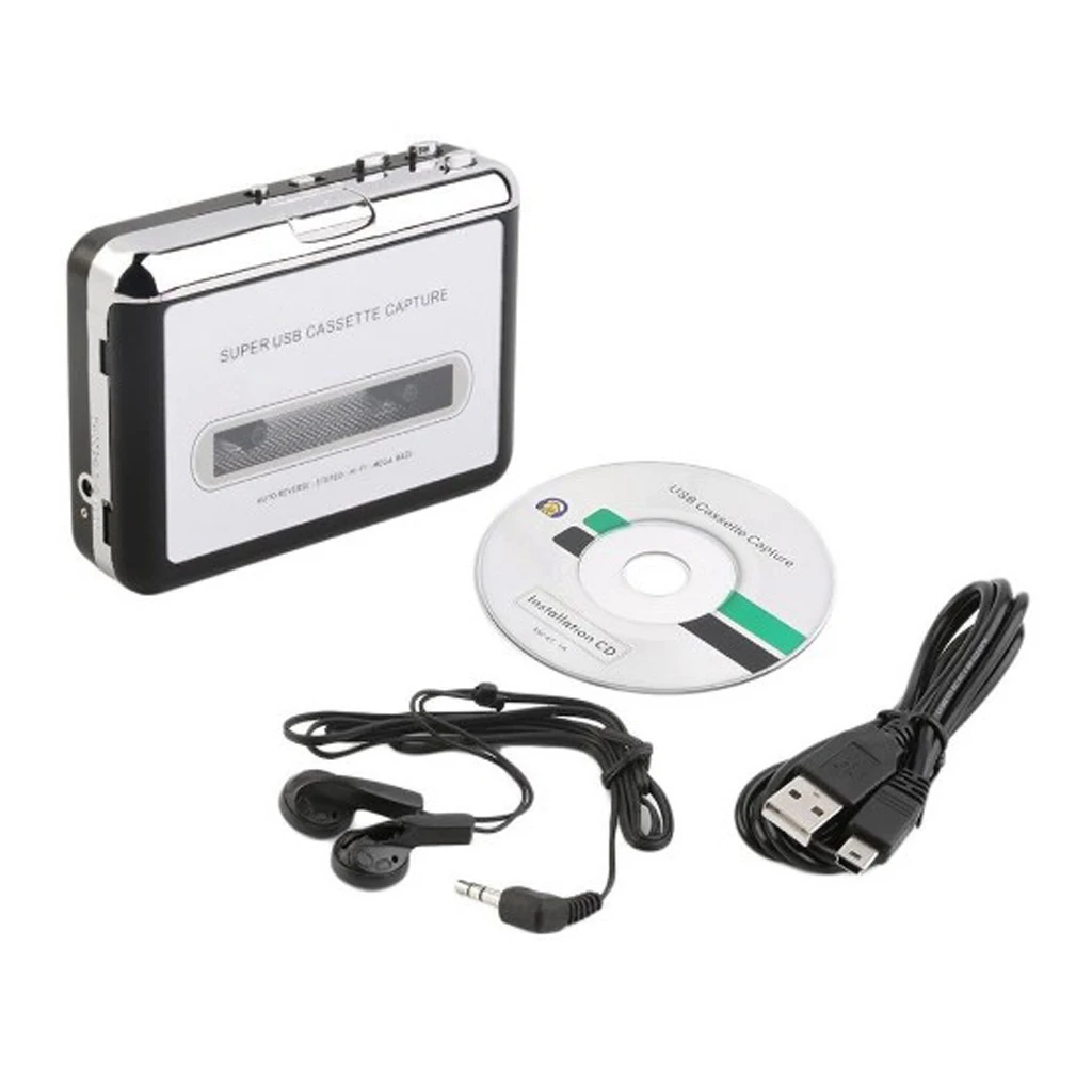 1Piece USB Cassette Tape to MP3 PC Converter Capture Stereo Audio Player | Электроника