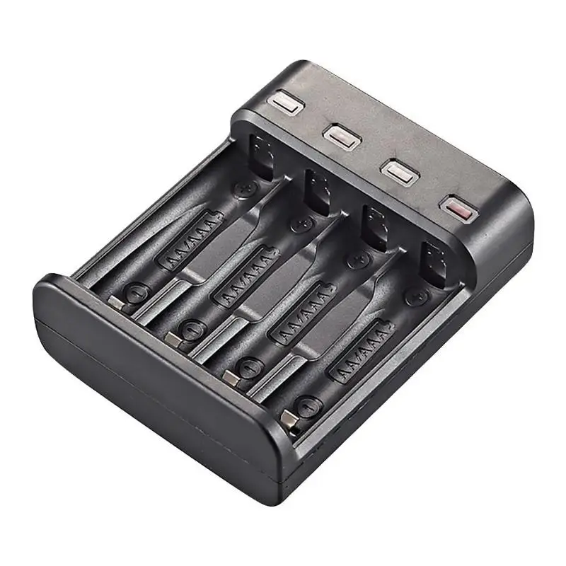 Зарядное устройство 4 слота USB зарядное устройство 4 слота Быстрая зарядка Интеллектуальный AA/AAA перезаряжаемый аккумулятор USB зарядное устройство 4A зарядное устройство