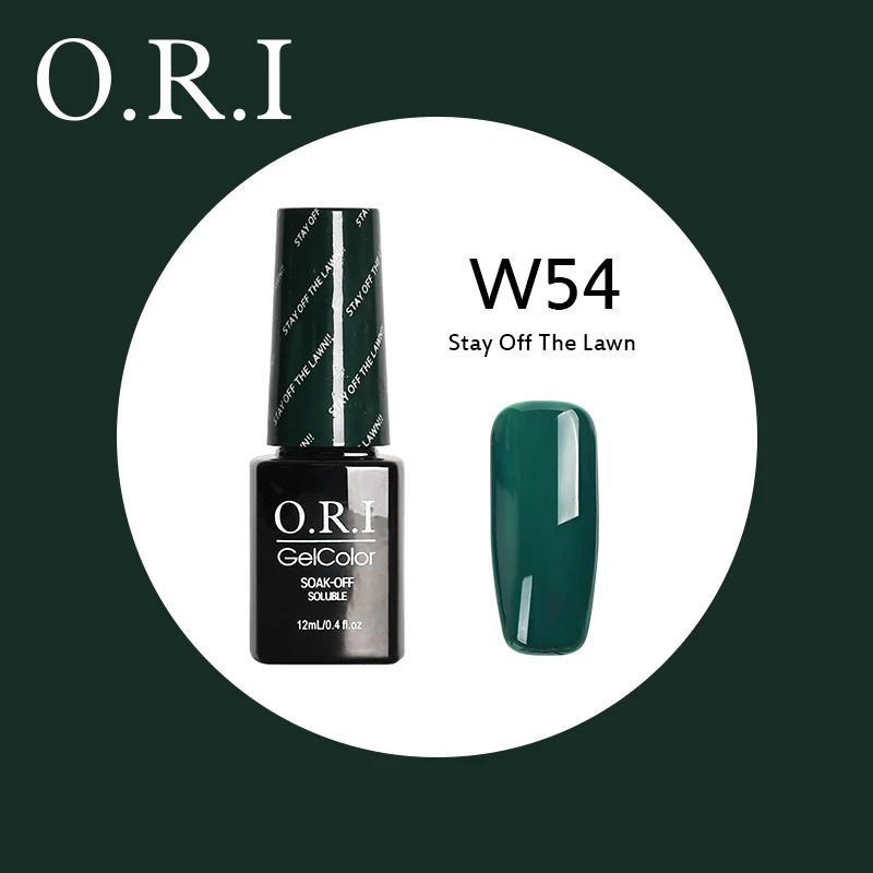 O.R.I, 12 мл, УФ-гель для ногтей, УФ светодиодный Гель-лак для ногтей, гибридный впитывающий Гель-лак, лак для ногтей, лак для ногтей - Цвет: W54