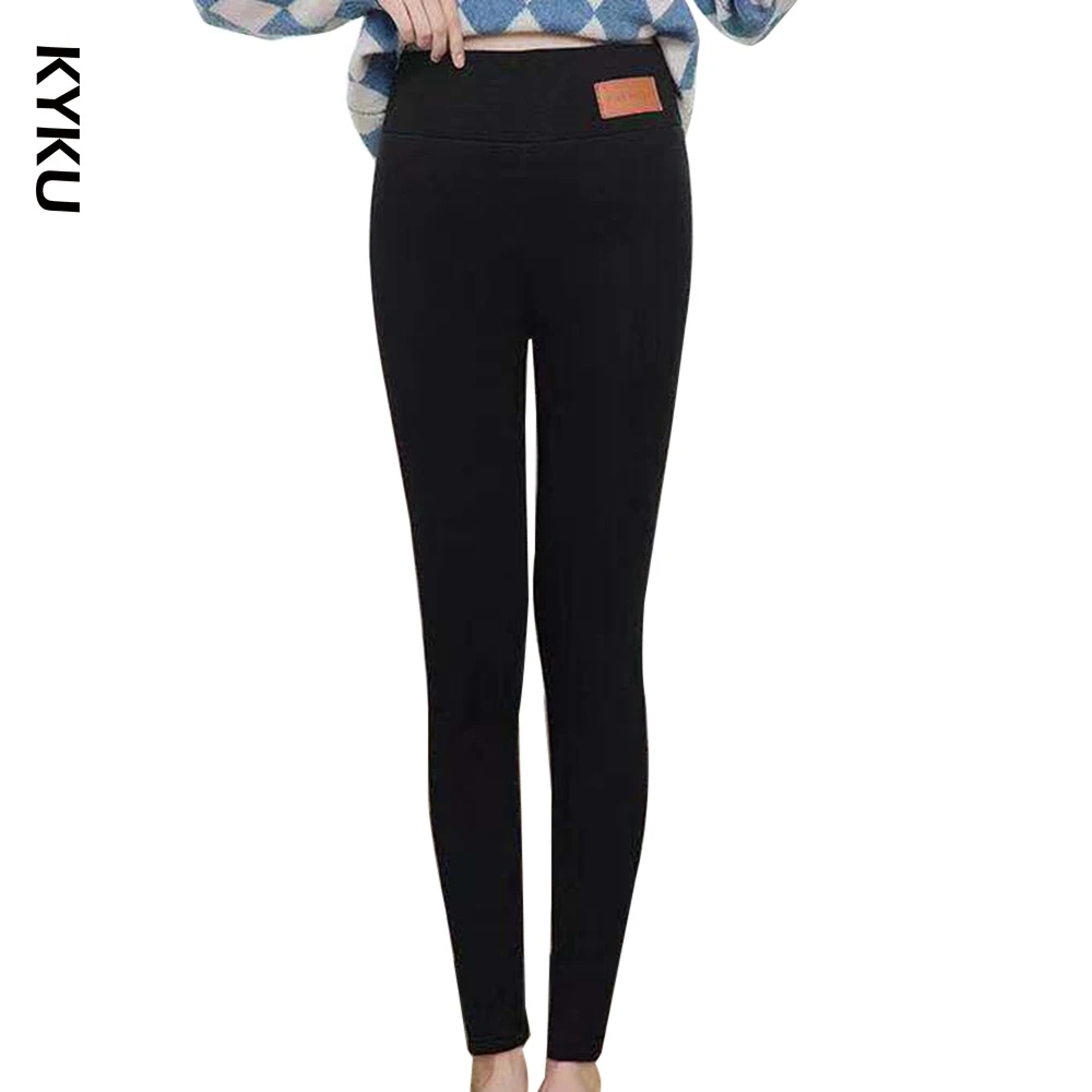 

Winter Velvet Leggings Women's Warm Pants Autumn Sweatpants Skinny Thick Casual ankle-length Trousers High Waist Female Pants