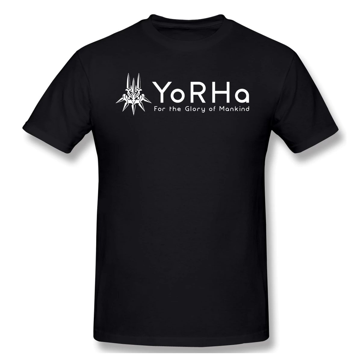 Футболка для мужчин YoRHa белый 100% хлопок NieR Automata футболка 6XL одежда смешного