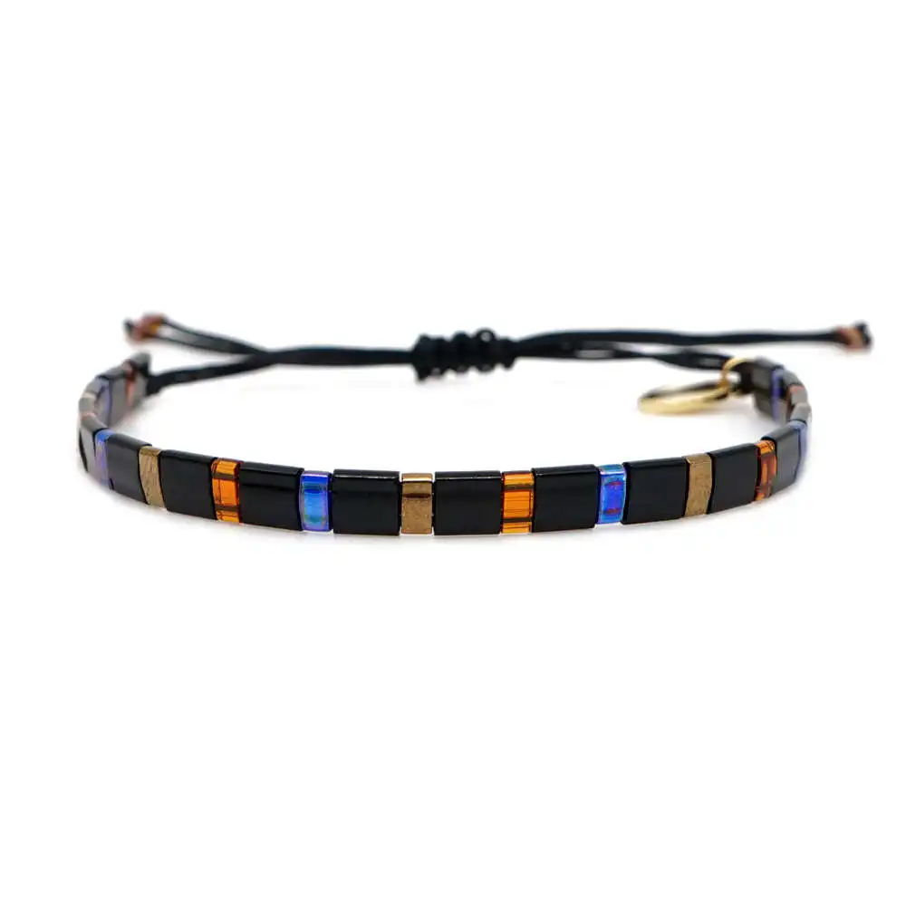 TL-B190246A Go2boho Miyuki Tila браслет с бусинами, браслеты для женщин, Летний пляж, Boho Pulseras Mujer, ювелирные изделия, красочные, Insta Janpan Miyuki joyeria - Окраска металла: TL-B190246A