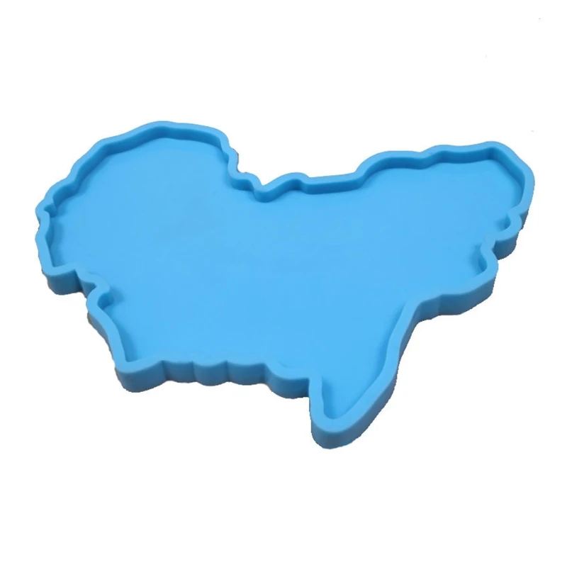 

Epoxy Resin Mold Map Casting Silicone Mould DIY Crafts Plaster Soap Making Tool LX9E