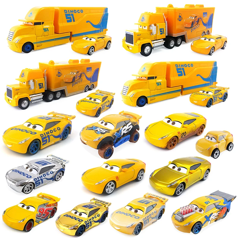 Игрушечный автомобиль Disney Pixar машина 3 Lightning McQueen диноко Круз Рамирез хаулер семья
