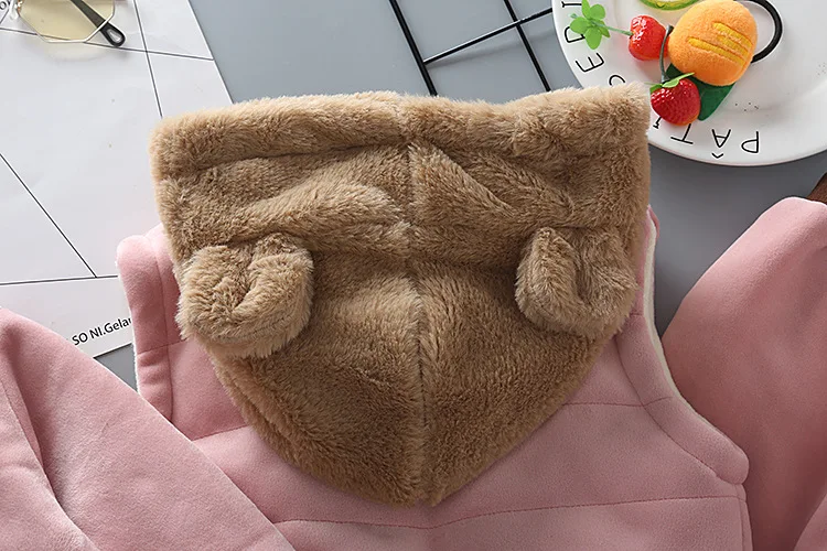 Spring Autumn baby Girls Clothing Sets Thicken winter Hooded jacket Coats +Pants 3PCS Baby Tracksuit Warm Kids Clothes | Детская одежда
