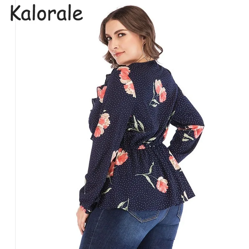 Женские топы Летняя Повседневная Блузка с оборками женская одежда длинным