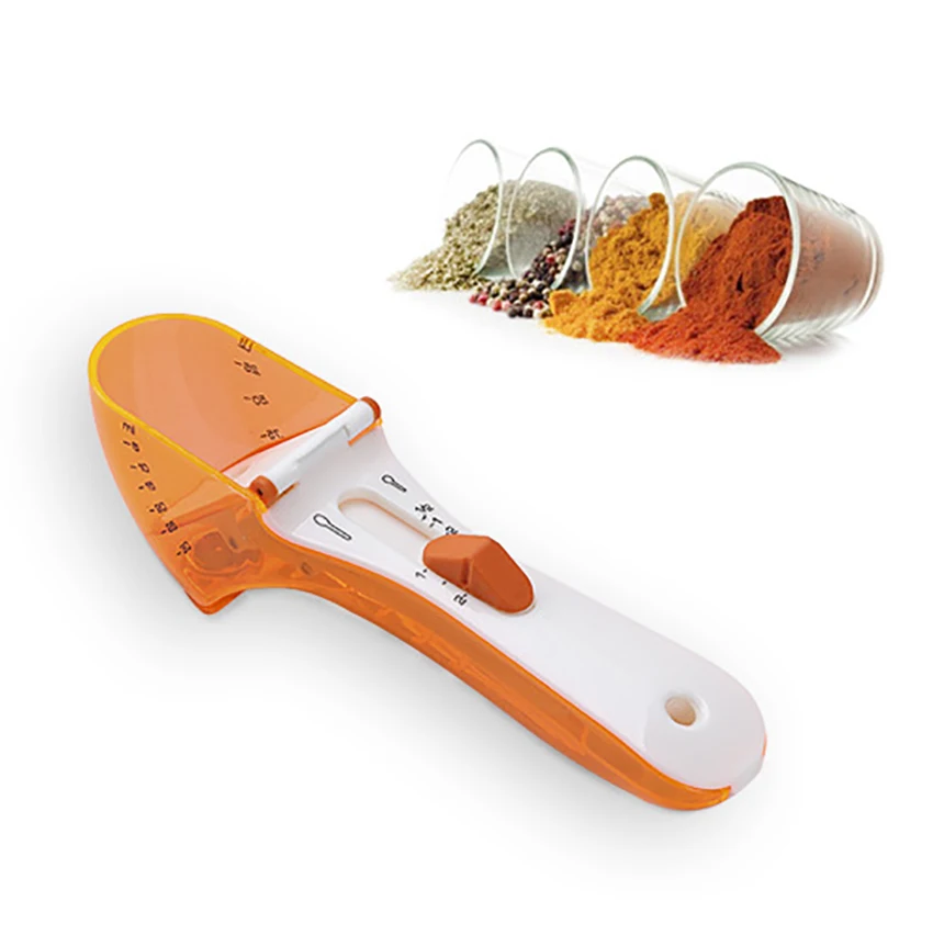 Пластиковая регулируемая мерная ложка со шкалой магнитное дно измерения совок DIY