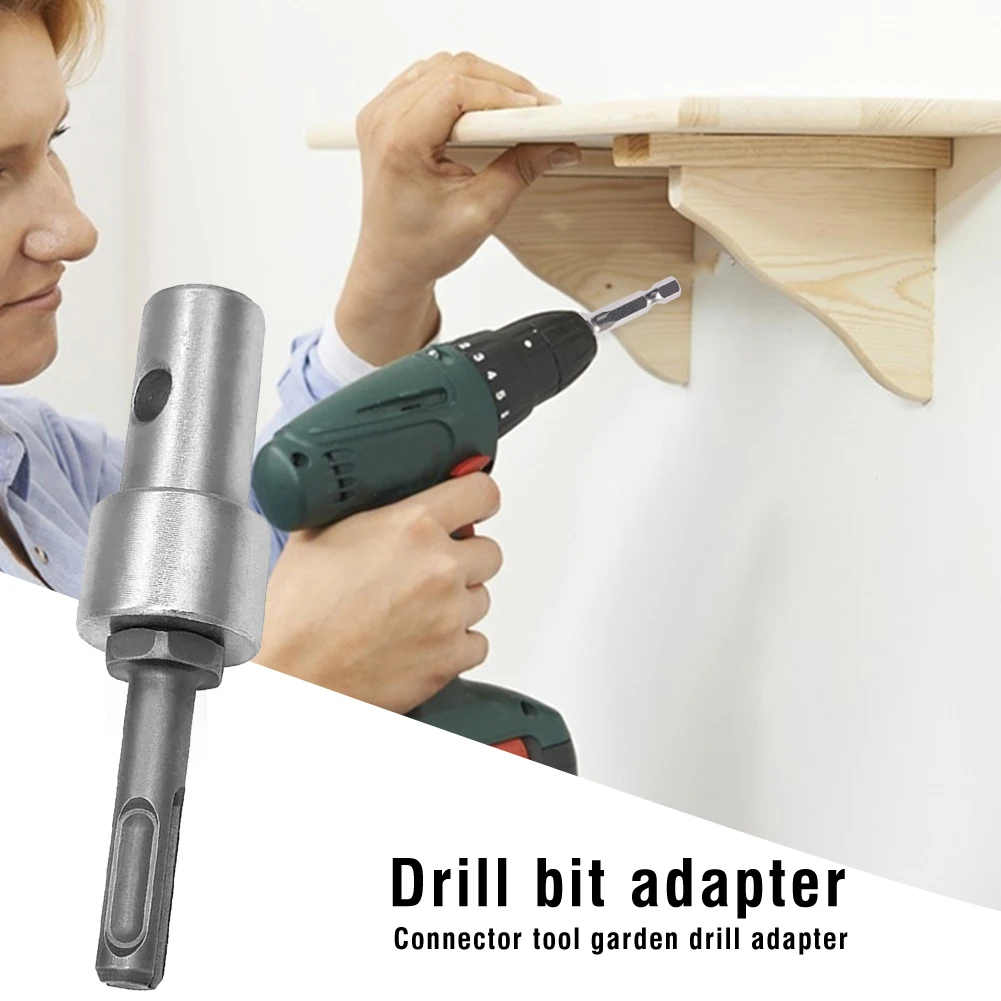 Металлические сверла насадки с шнеком 2 ямы слота Круглый хвостовик конвертер