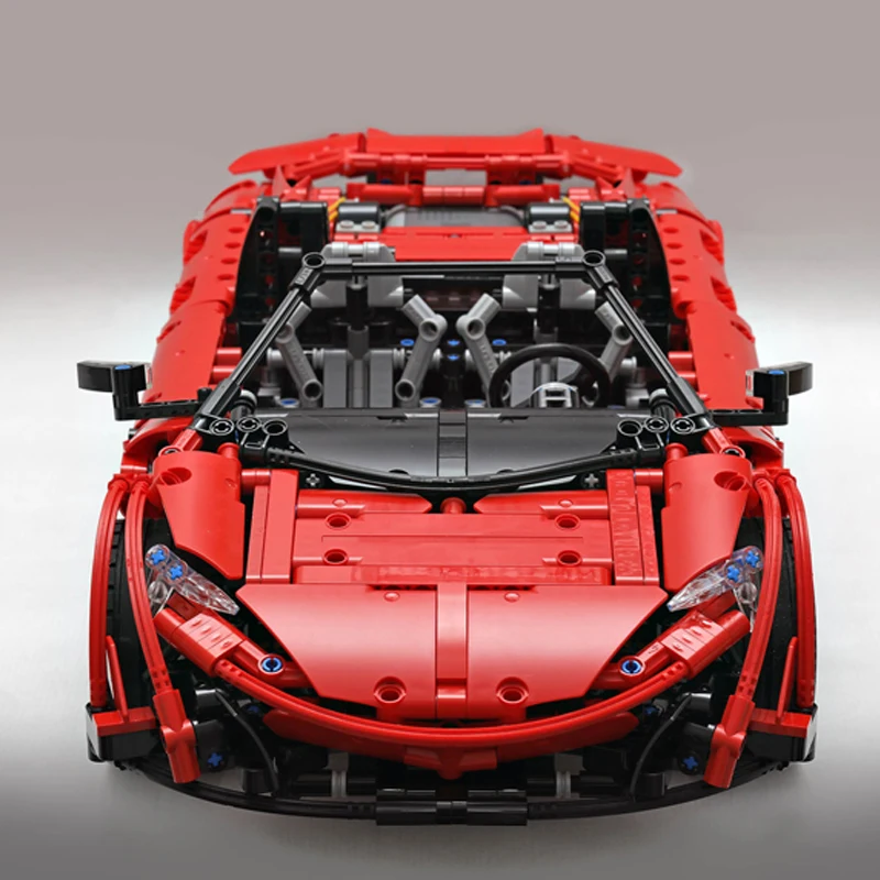 Новая красная версия MOC 6331 McLarens 675 LT Spider спортивный автомобиль набор подходит Technic