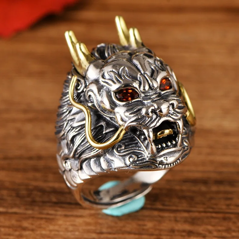 100% реальные 925 пробы серебро разных цветов в анималистическом стиле кольца с