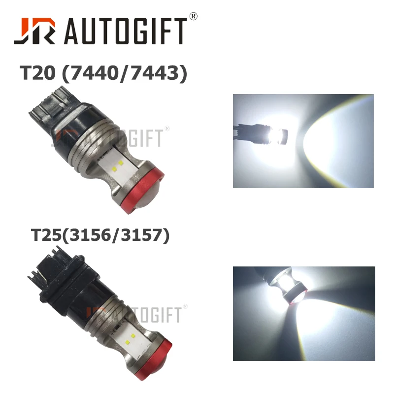 10xАвтомобильная светодиодная сигнальная лампа T20 7443 7440 Led 3030 CSP Chip W21W W21/5W WY21W Canbus