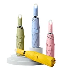 Автоматический зонт для защиты от дождя и солнца, 3-ступенчатый, 8 ребер, розовый, желтый, синий, зеленый, женский зонт, мужской зонт для девочек