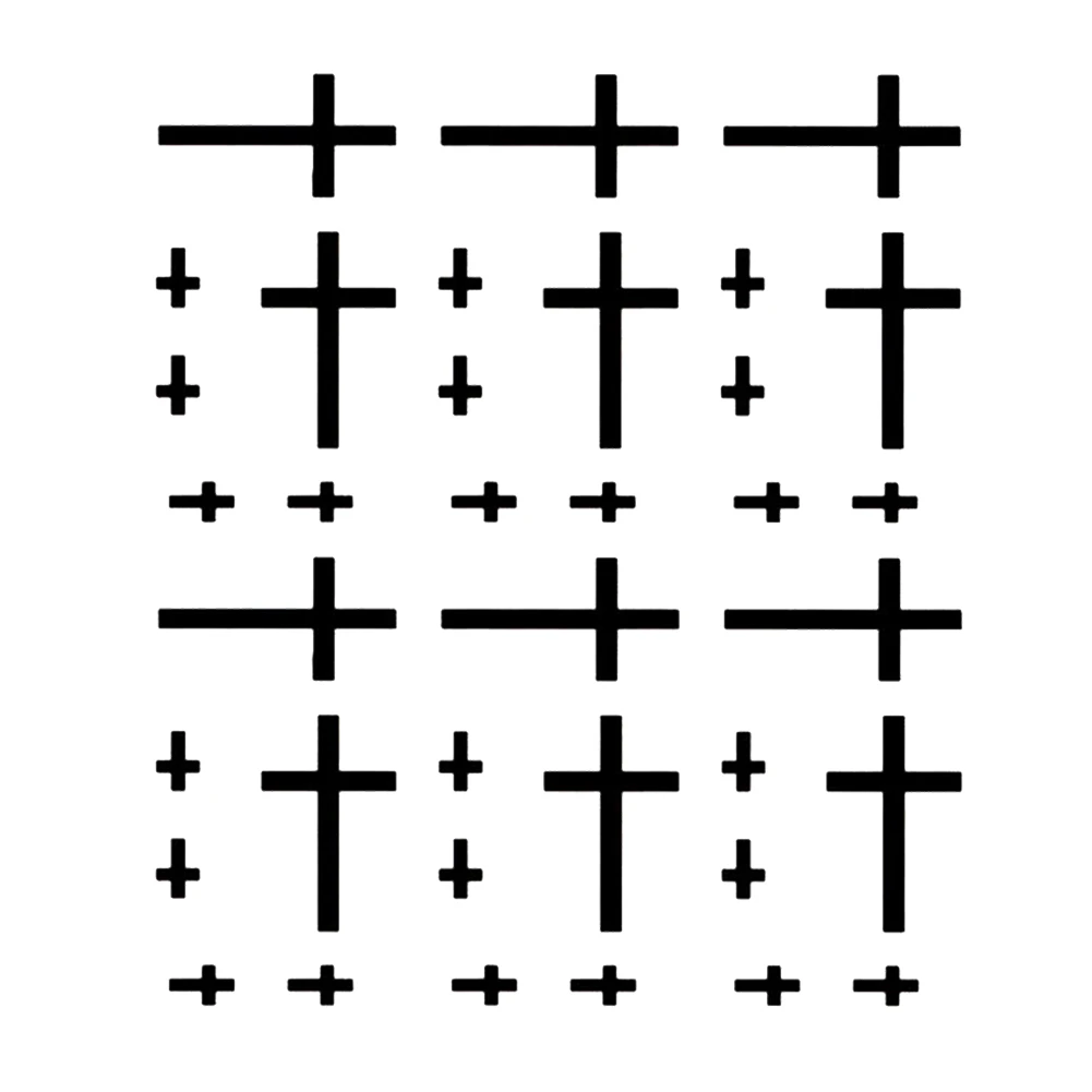 1 шт. маленький крест Водонепроницаемая временная татуировка мужские и женские