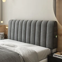 High Quality Soft Thicken Velvet Quilted Headboard Cover  All-inclusive Bed Back Protector Cover Short Plush Quilting Head Cover