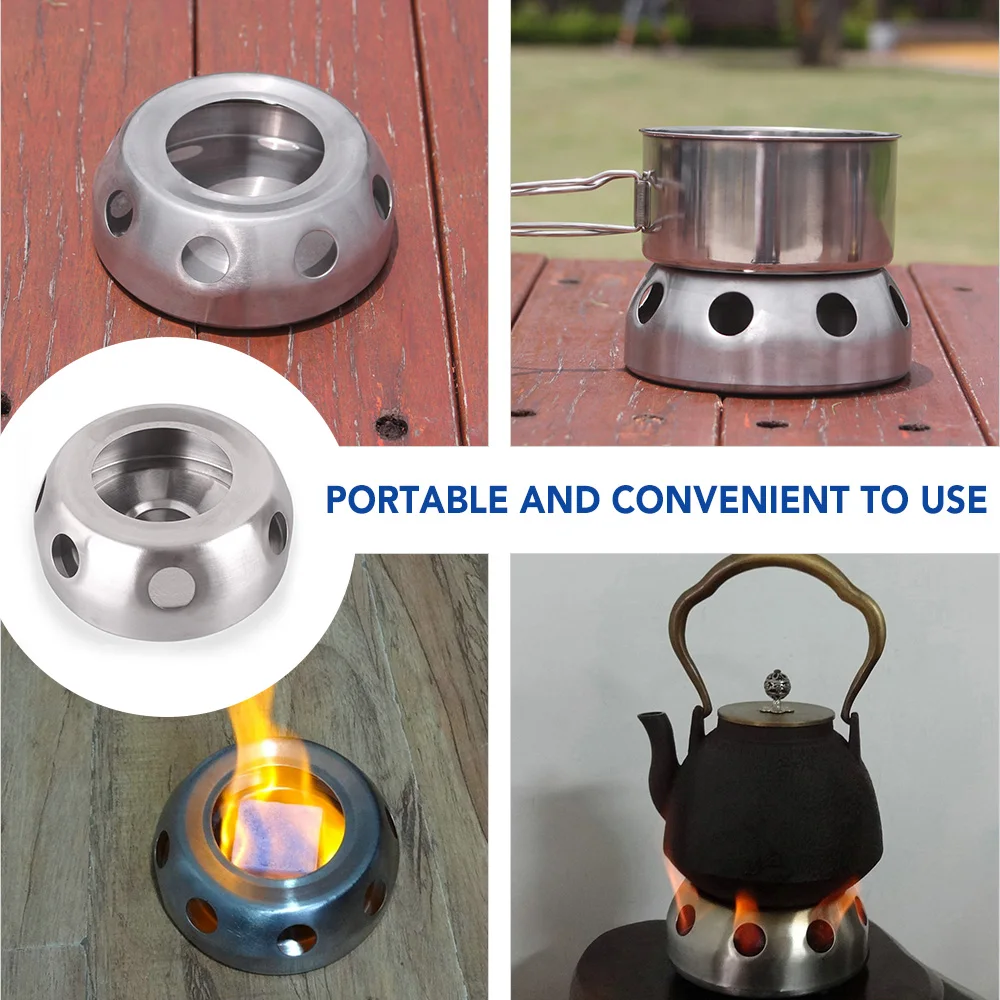 

Portable Outdoor Camping Stove Mini Solidified Alcohol Stove Camping Backpacking Picnic BBQ Cooking Alcohol Stove