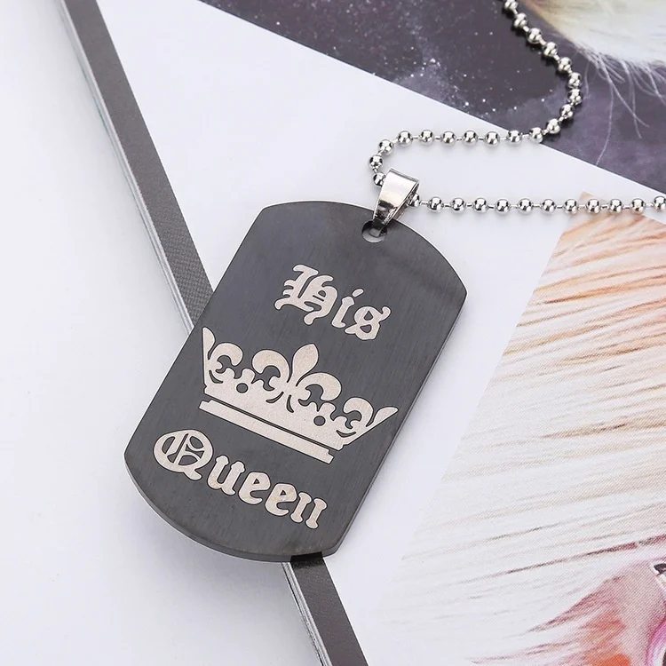 Королевская королева военный бренд корона подвески его и ее обещание