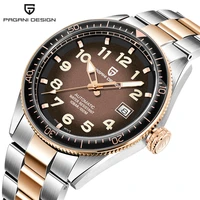 pagani design luminous military watch mens fashion waterproof automatic mechanical diver wrist watches clock relogio masculino