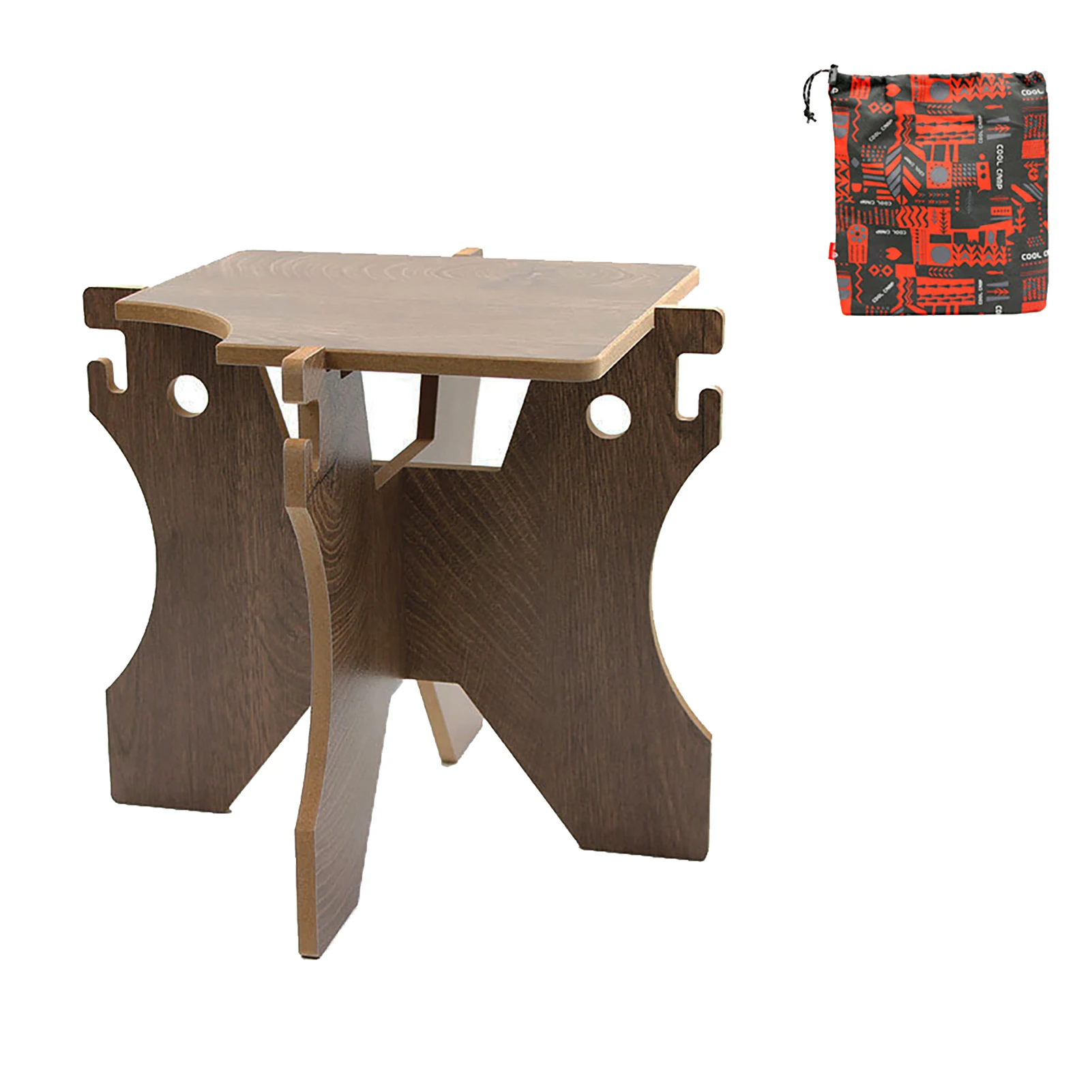 

Multifunctional Camping Bucket Rack Barbecue Stool Folding Table For Outdoor Picnic BBQ Tours Tableware Ultra Light Standard