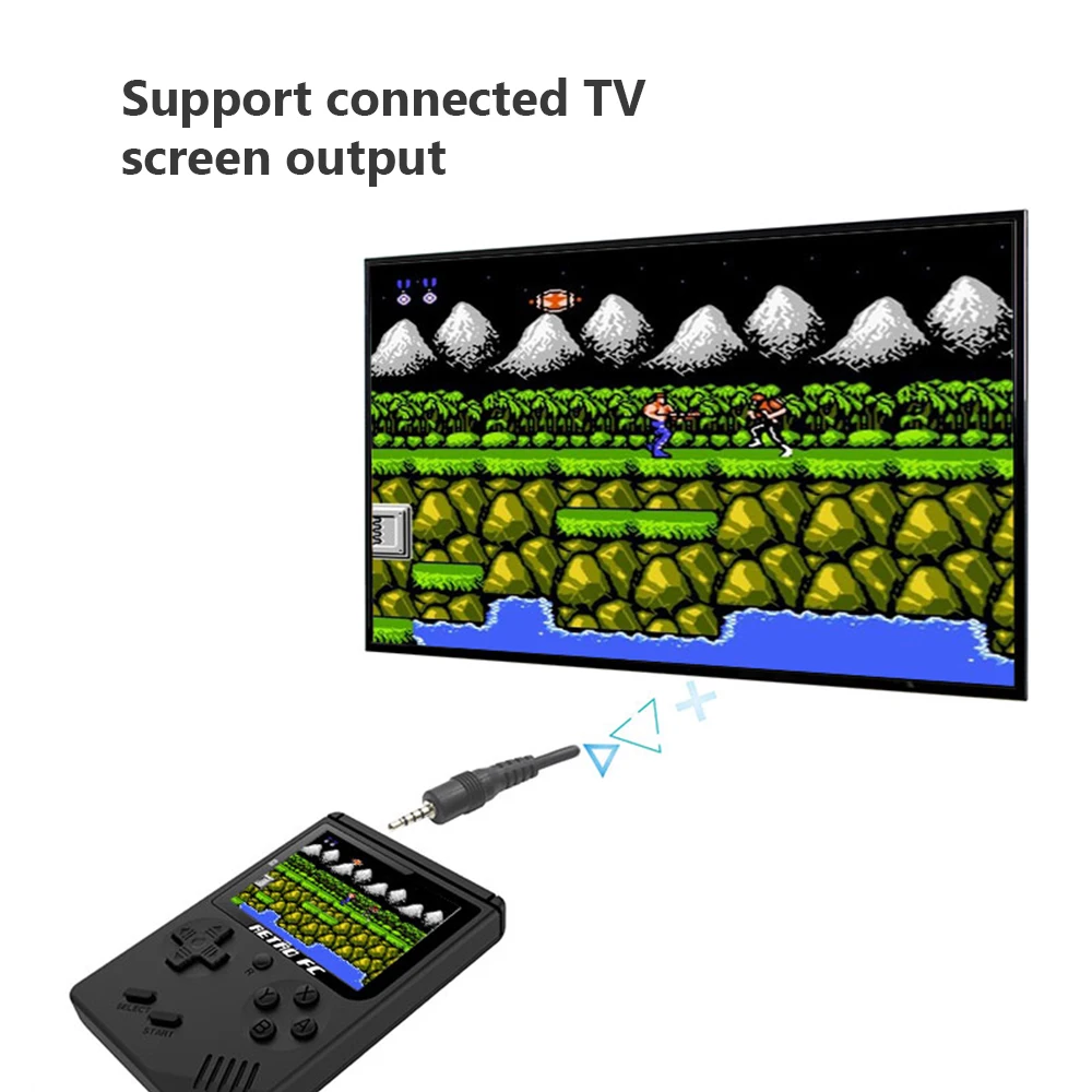 Видео игра 8 бит ретро мини Карманный ручной игровой плеер встроенный 168