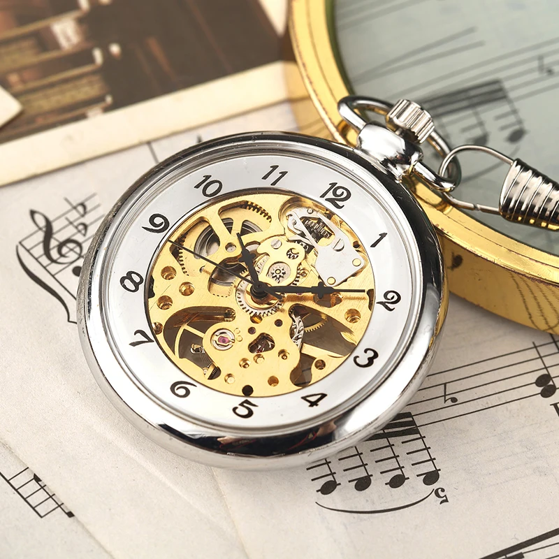Роскошные ретро механические карманные часы с цепочкой роскошные ручные