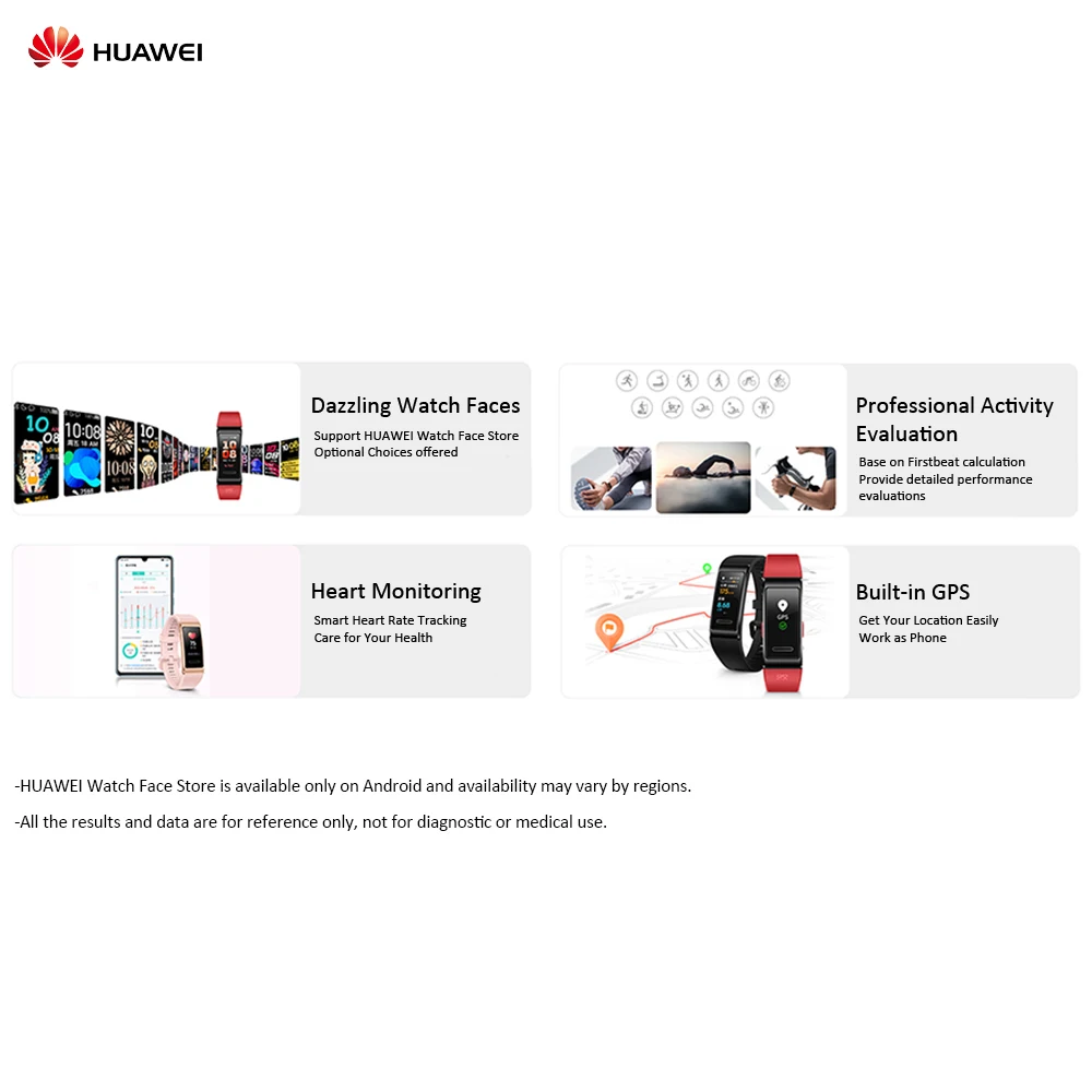 Смарт браслет HUAWEI Band 4 Pro с сенсорным экраном и GPS трекером|Смарт-браслеты| |