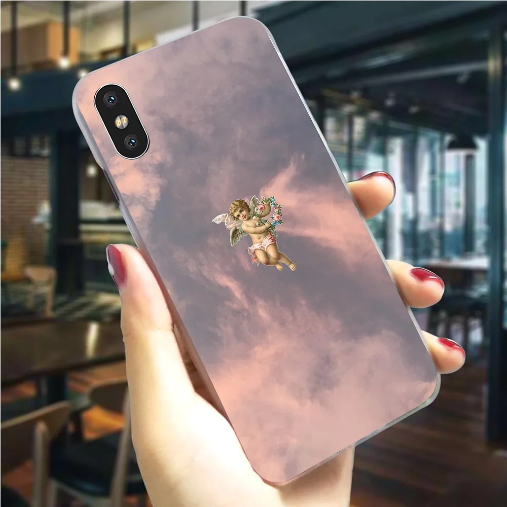 K2527104 Чехол для телефона с принтом «Ренессанс ангелы» чехол для iphone 8 5 5S SE 6 6 S/6 6S Plus 7/7 8 Plus X XS XR Xs Max, Жесткий Чехол - Цвет: K2527104