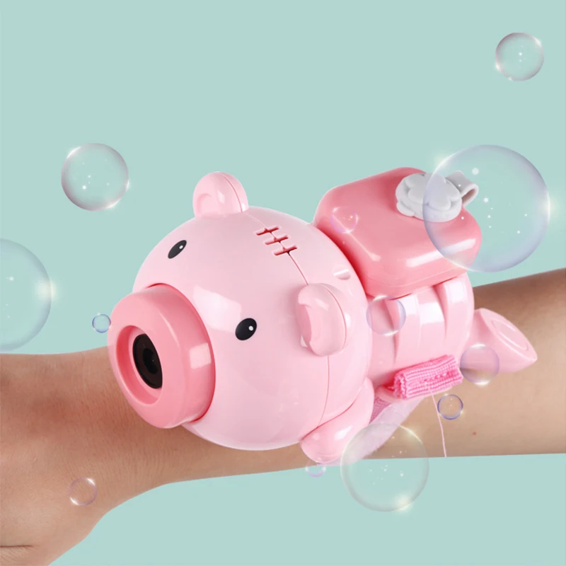Детские игрушки в новом стиле автоматический пистолет для пузырей милая свинка