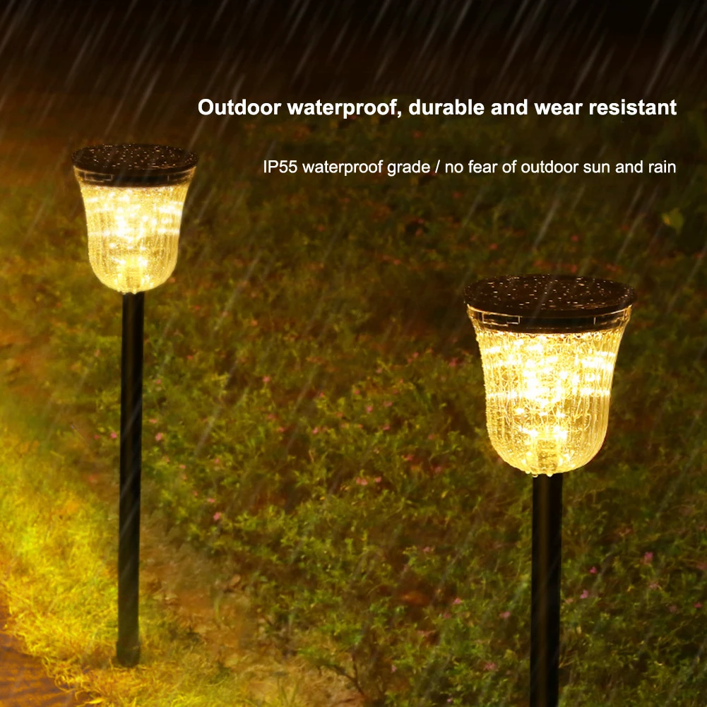 

Outdoor Lighting LED Ground Garden Decorative Small Tube Solar Light Torch Light Outdoor Waterproof Lawn Stake Lamp Garden